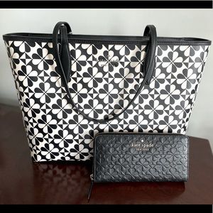 Kate Spade Hollie Spade Clover Geo Tote & Wallet